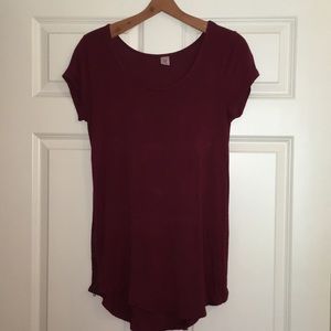 Maroon Zipper Top